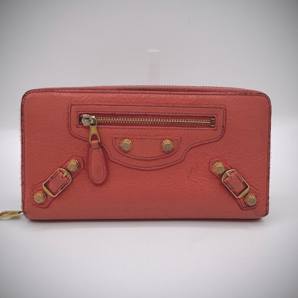 Balenciaga Continental Long Zip Around Wallet